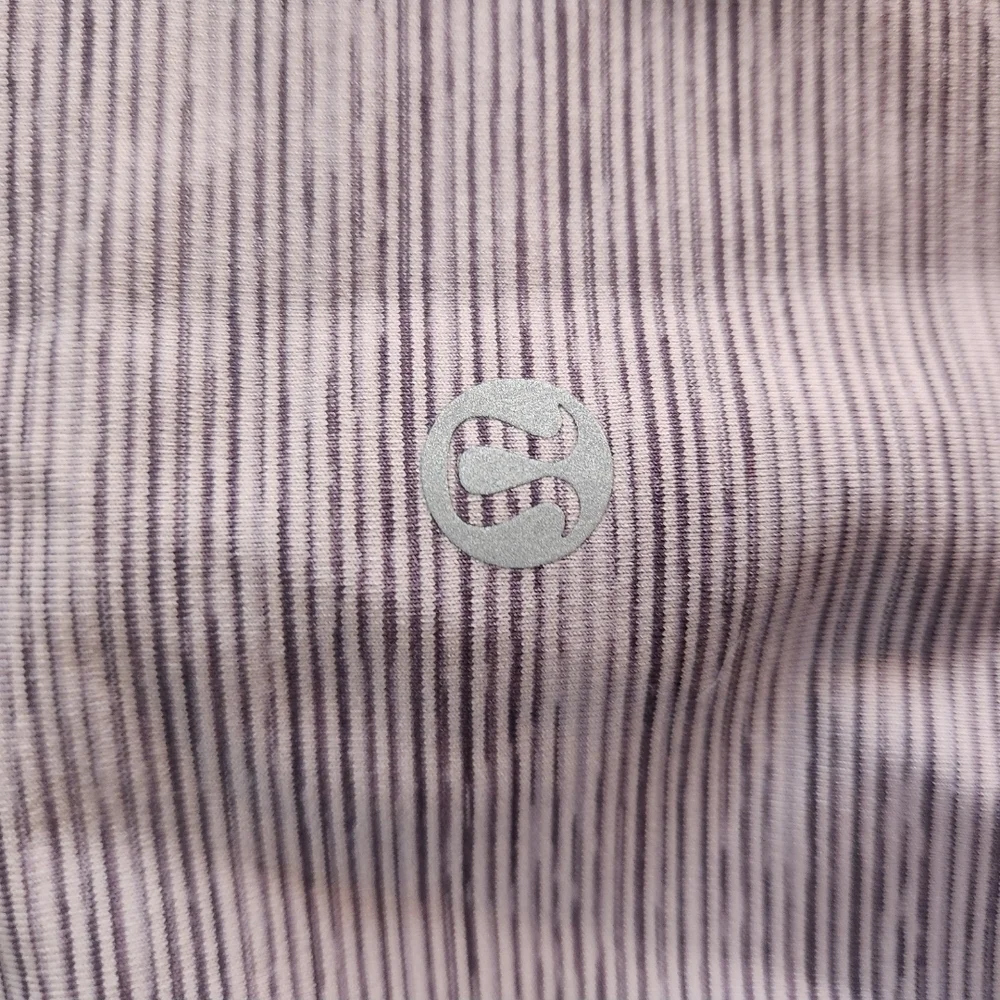 Lululemon Athletica Purple Pinstripe Leggings Size 4 - Picture 4 of 6
